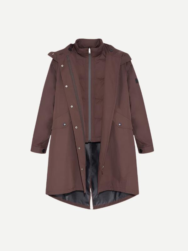 Yves Salomon | Technical 2-in-1 Parka in Mocha