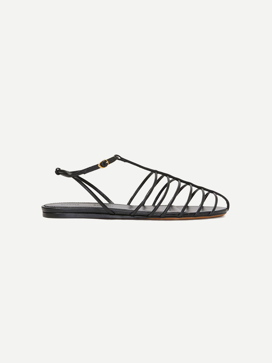 Proenza Schouler | Tee Cage Flat Sandals in Black