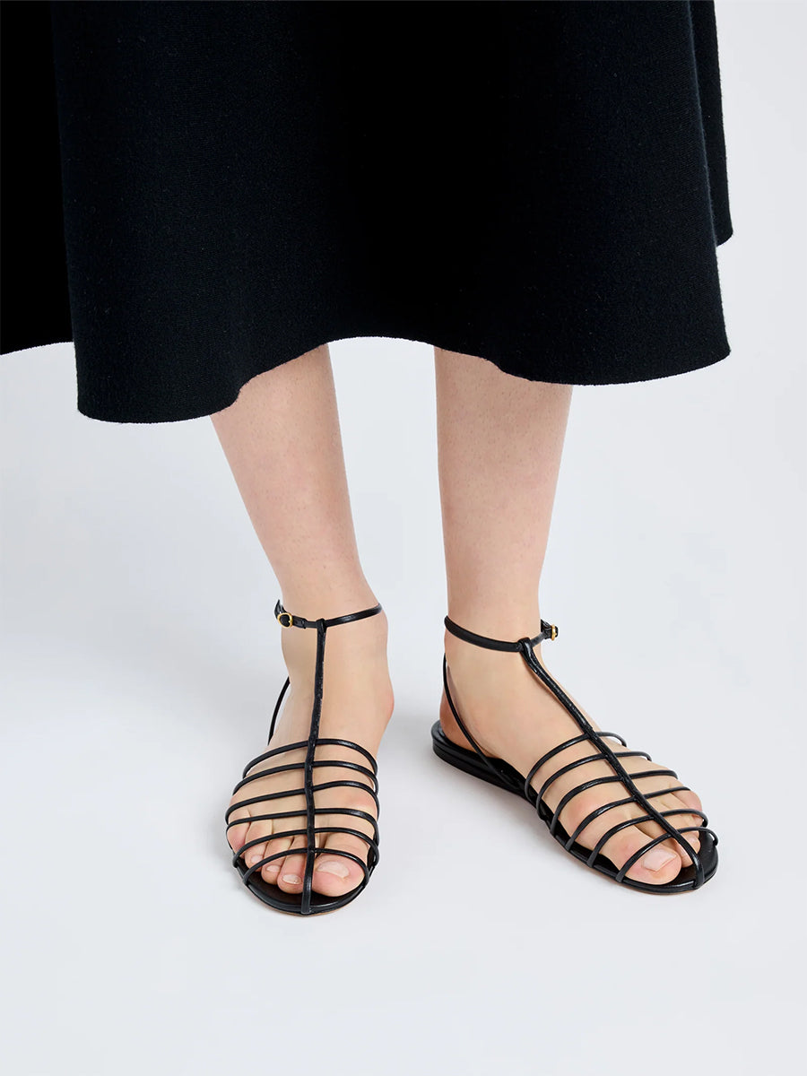 Proenza Schouler | Tee Cage Flat Sandals in Black