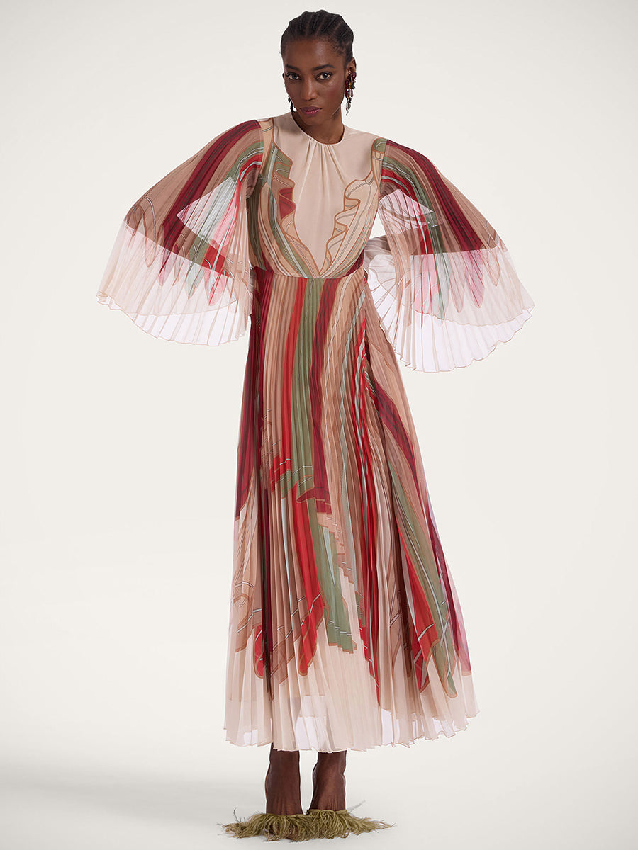 La DoubleJ | The Angel Dress in Twist Placee Multicolour