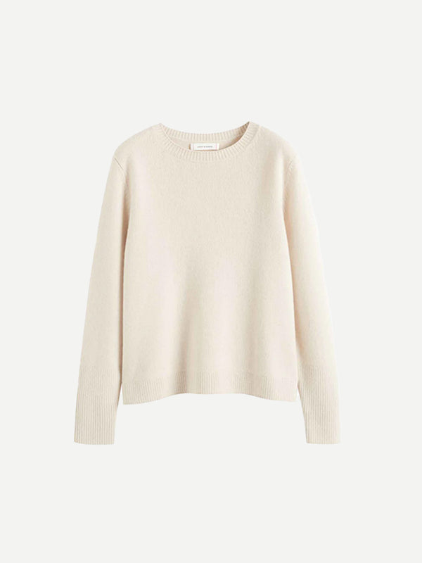 The Boxy Jumper in Bone