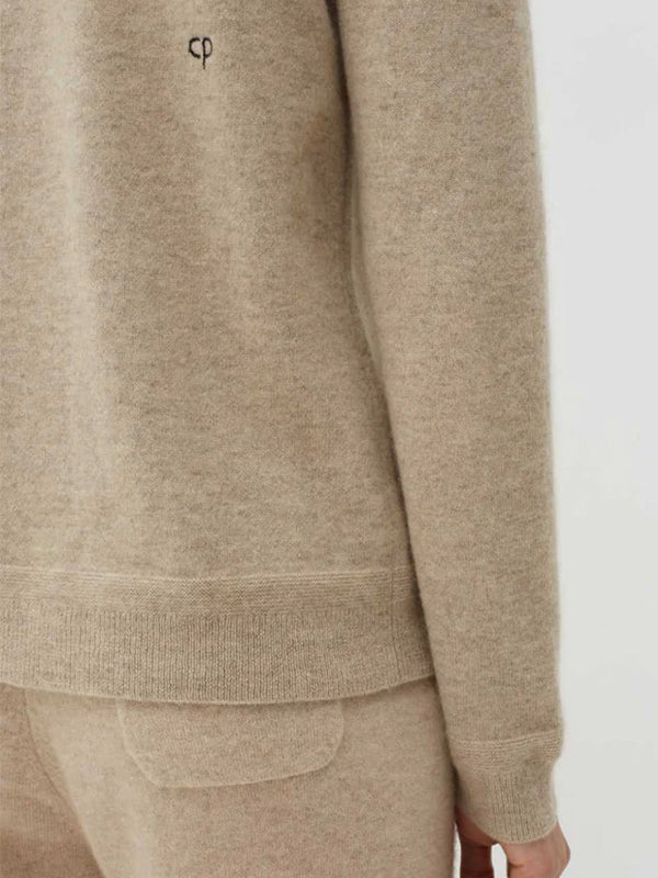 Chinti & Parker | The Crew Classic Fit Sweater in Oatmeal