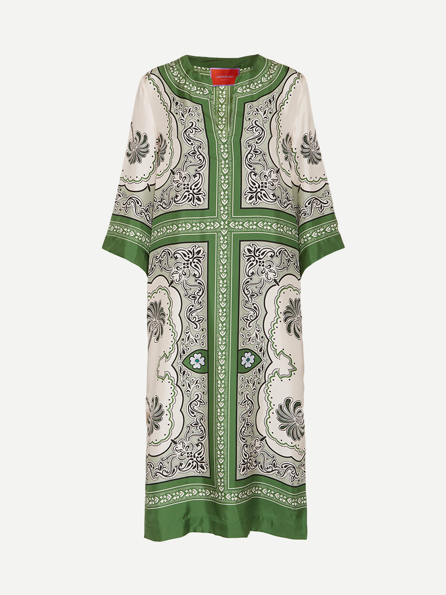 La DoubleJ | The Kaftan in Mirage Placee Green