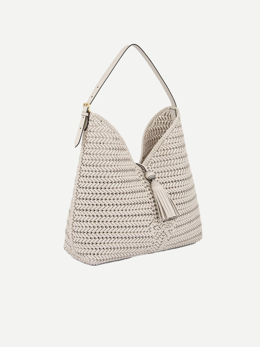 The Neeson Tassel Hobo in Chalk