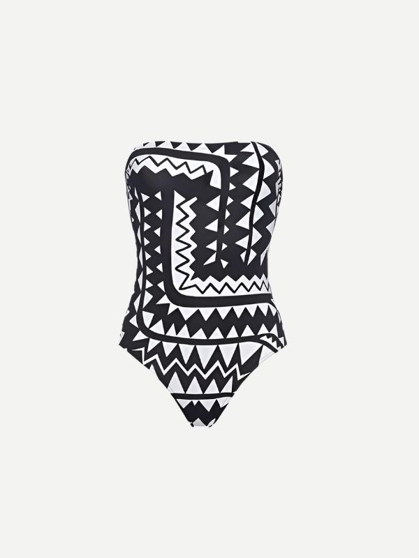 ERES Totem Bustier One Piece in Imprime Tribu