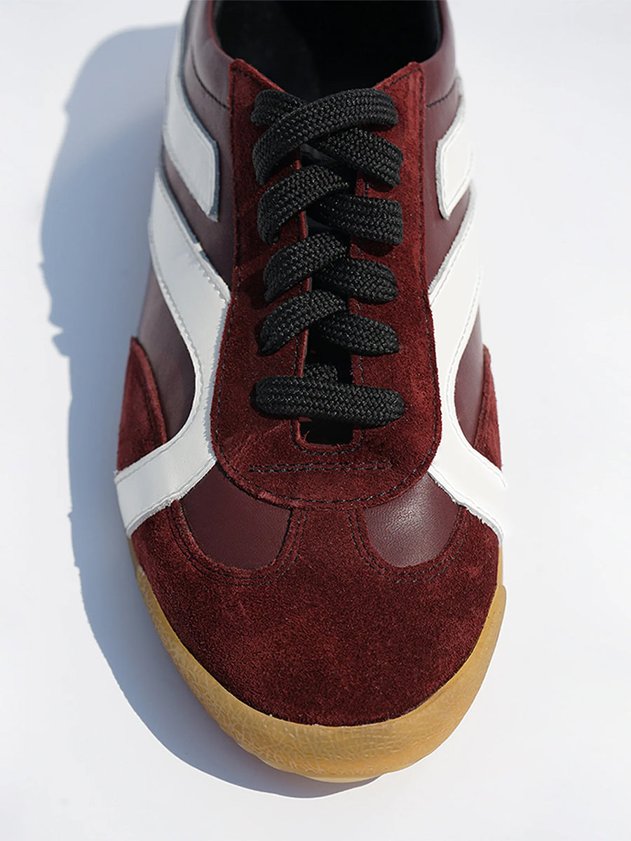 Proenza Schouler | Track Sneakers in Oxblood/Ivory