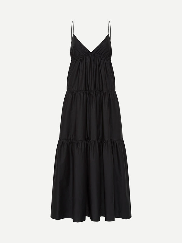 Matteau | Triangle Tiered Sundress in Black