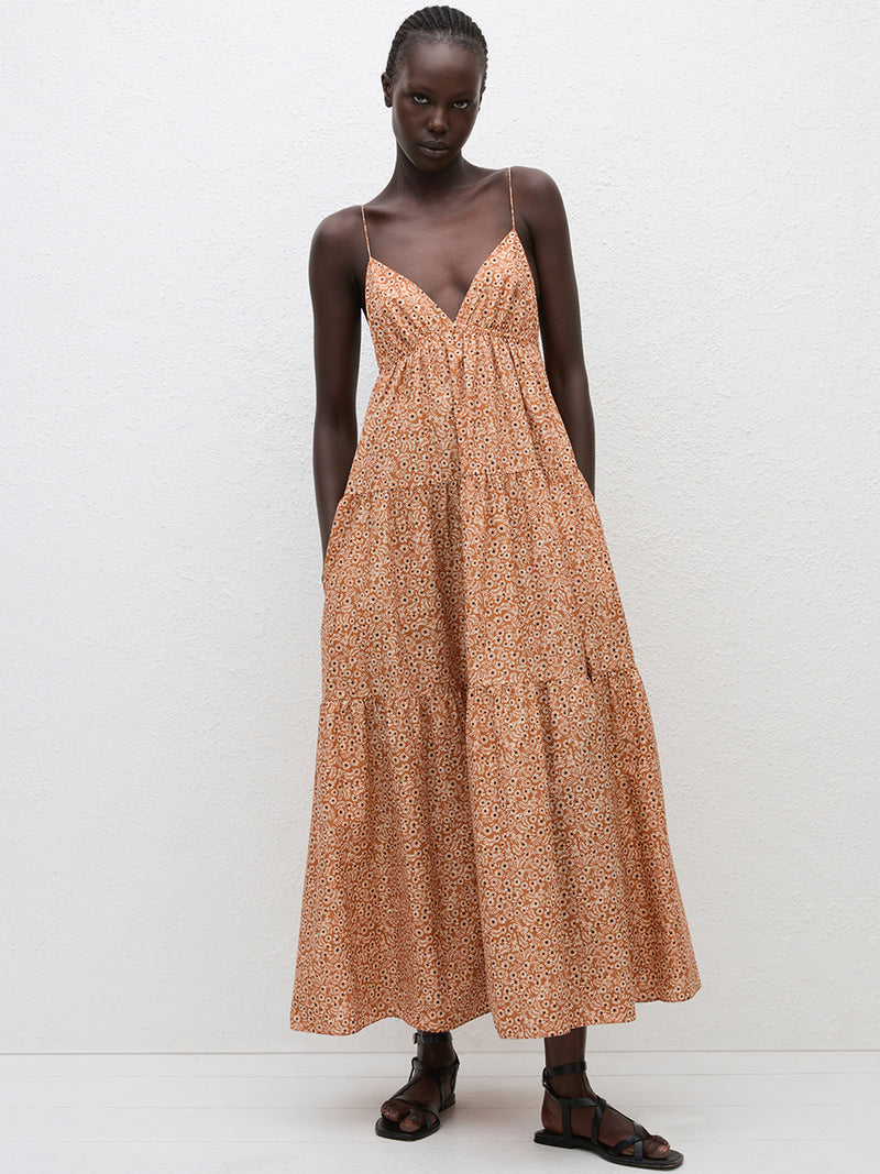 Matteau | Triangle Tiered Sundress in Strawflower