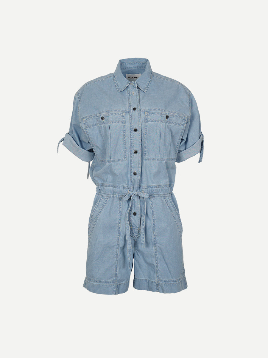 Marant Etoile Vally Jumpsuit in Light Blue