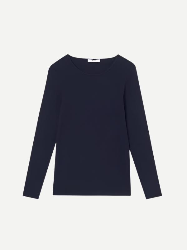 Jac+Jack | Vere Long Sleeve Top in Darkest Navy