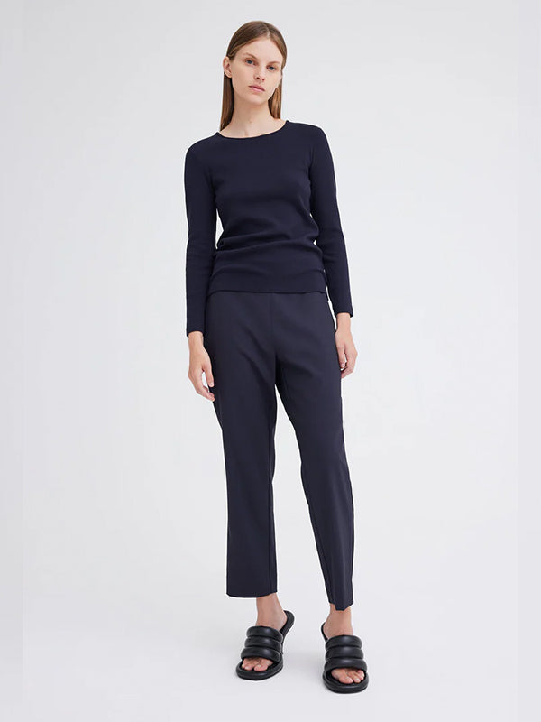 Jac+Jack | Vere Long Sleeve Top in Darkest Navy