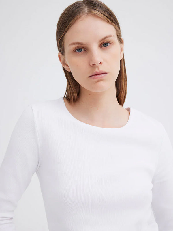 Jac+Jack | Vere Long Sleeve Top in White