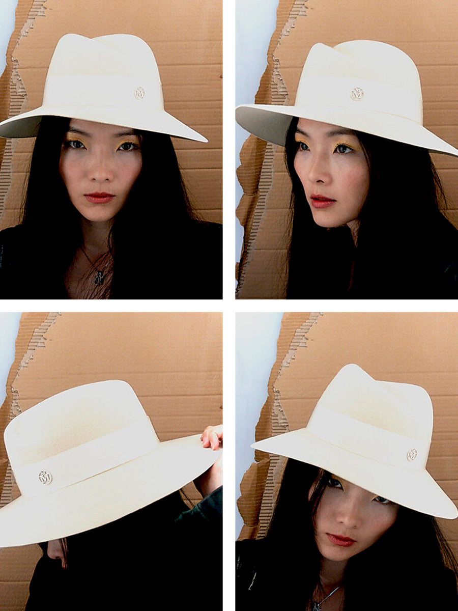 Maison Michel | Virginie Hat Felt in Seed Pearl