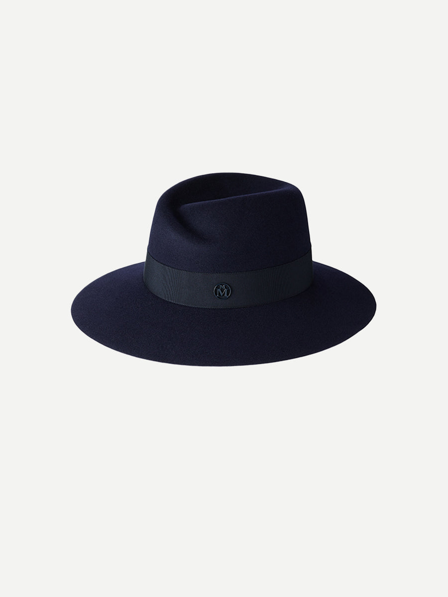 Maison Michel | Virginie Timeless Waterproof Felt Hat in Navy