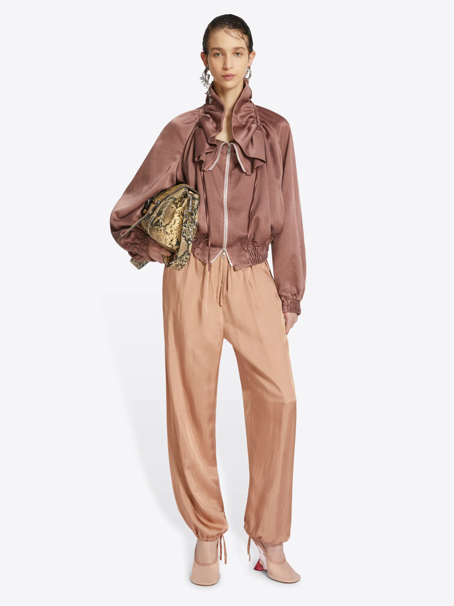 Dries Van Noten | Voly Cocoon Blouson Jacket in Taupe