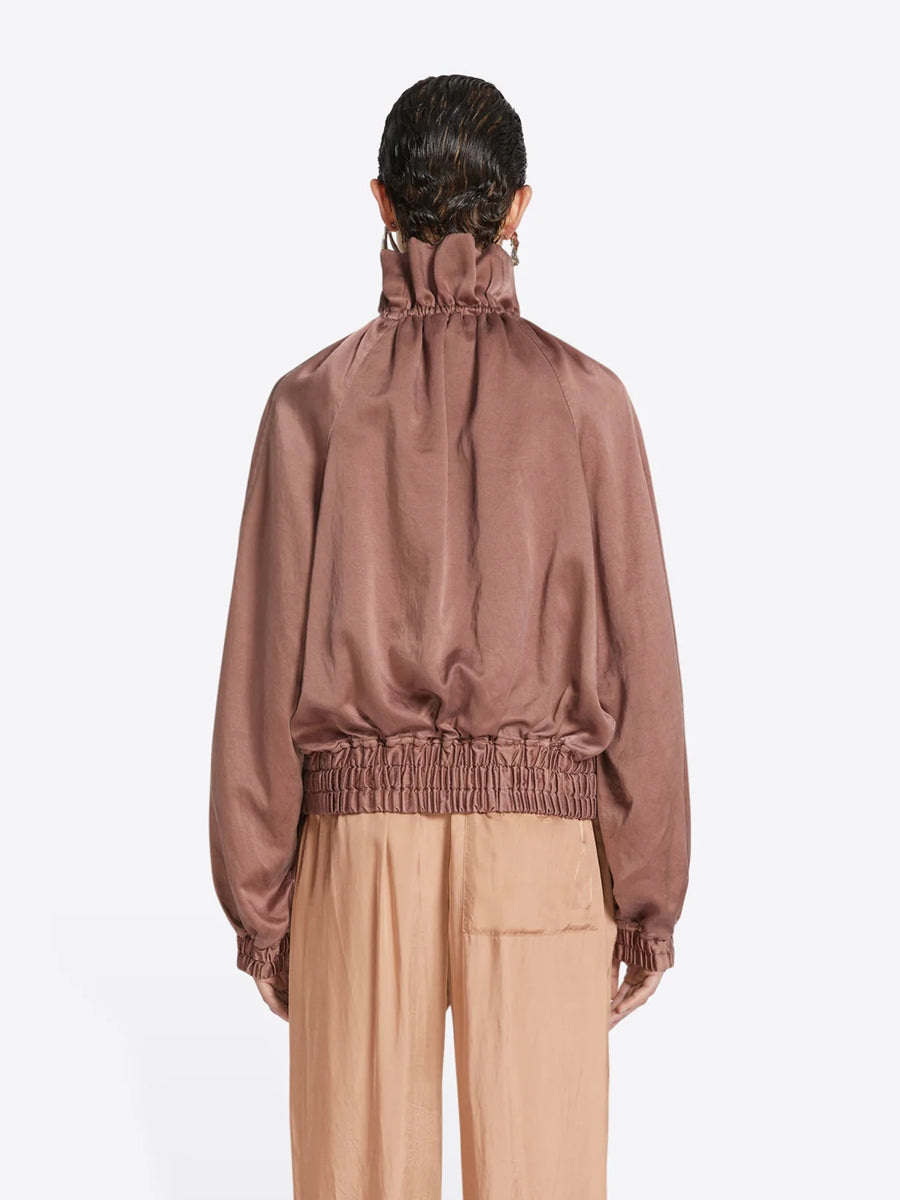 Dries Van Noten | Voly Cocoon Blouson Jacket in Taupe