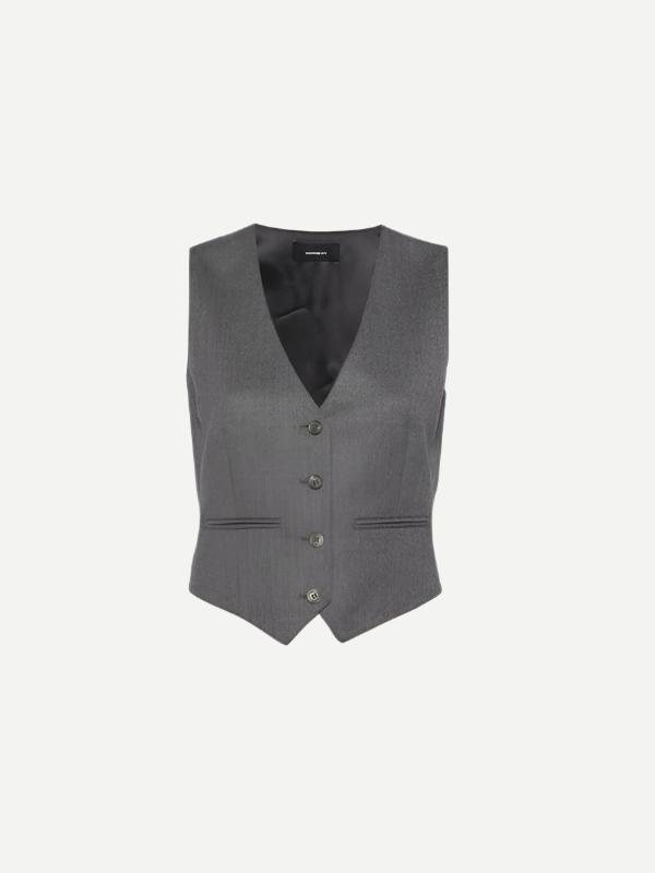 Wardrobe.NYC | Waistcoat in Charcoal