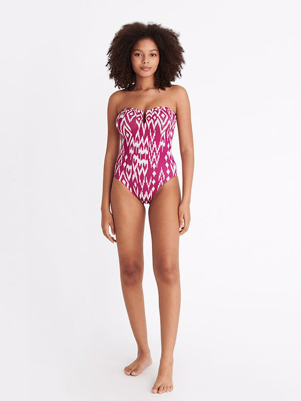 ERES - Warm Bustier One Piece Swimsuit in Wind Sunset | Shop at Adam Heath