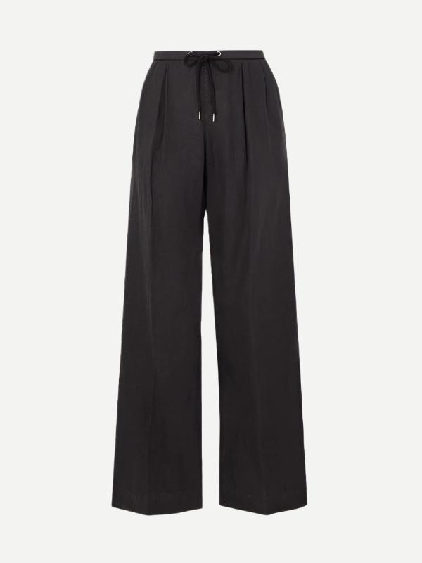 JAMES PERSE | Wide Leg Linen Pant in Black