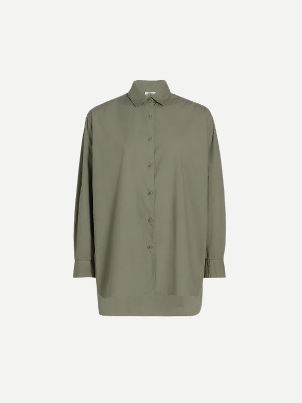 Nili Lotan | Yorke Shirt in Admiral Green