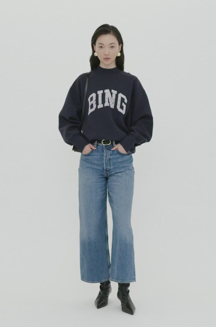 Anine Bing | Bradie Sweatshirt Bing in Navy