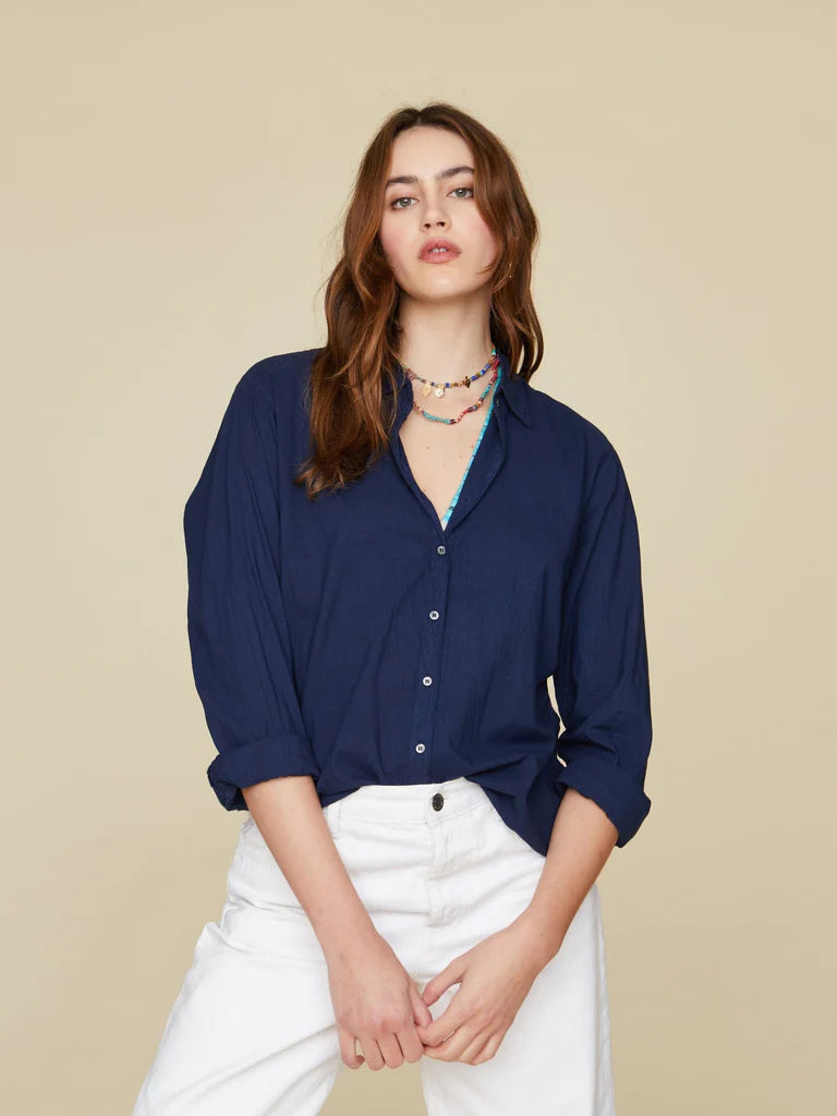 Xirena Beau Shirt in Navy