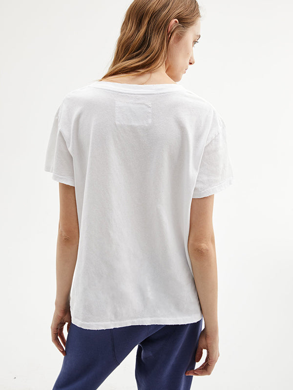 Nili Lotan Brady Tee in White