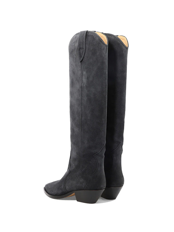 Isabel Marant Denvee High Boots in Faded Black