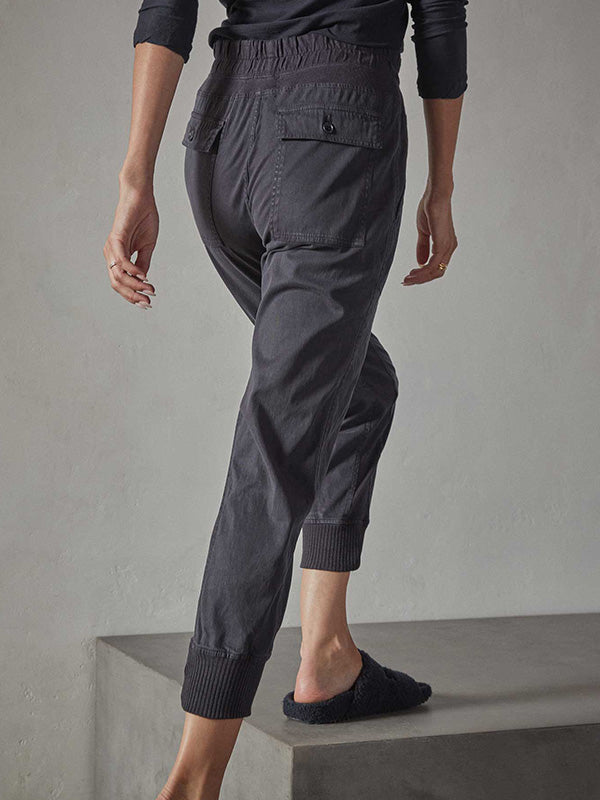 James Perse Mixed Media Pant in French Navy