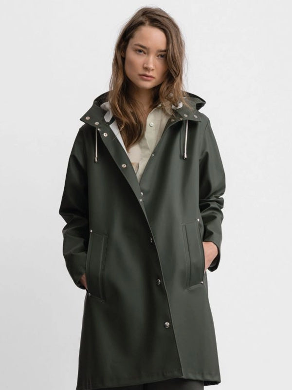 Stutterheim Mosebacke Raincoat In Green