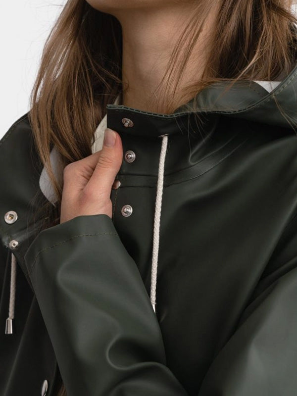 Stutterheim Mosebacke Raincoat In Green