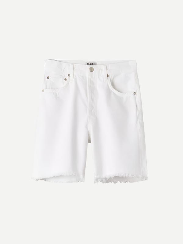 Agolde Rumi Mid Length Short in Oyster\