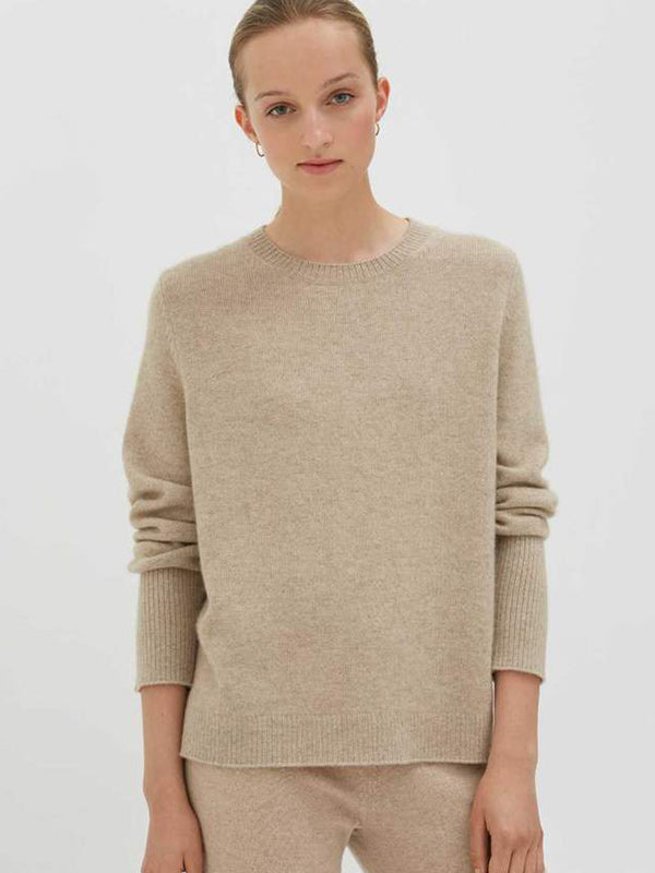 Chinti and Parker The Boxy Jumper in Oatmeal