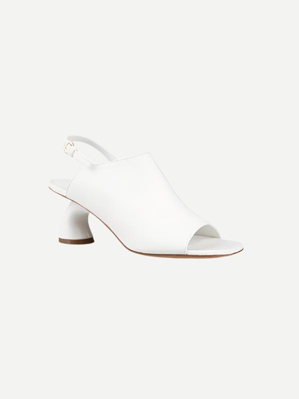 Dries Van Noten Virgo Slide in White