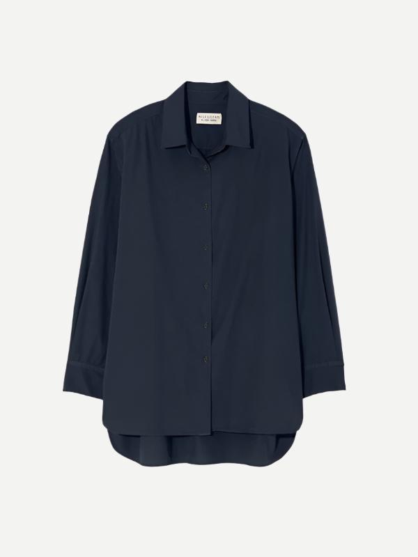 Nili Lotan Yorke Shirt in Deep Navy