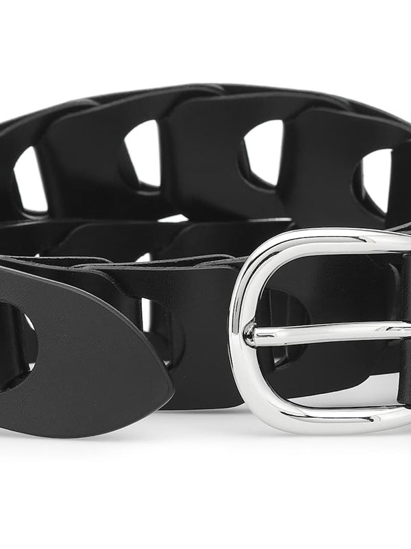 Isabel Marant Zak Belt in Black/Silver