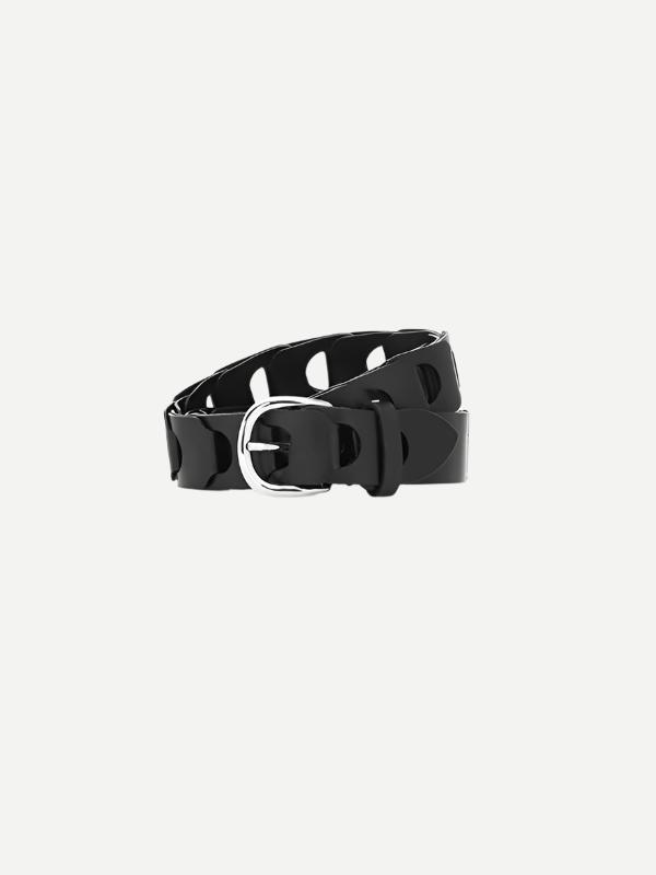 Isabel Marant Zak Belt in Black/Silver